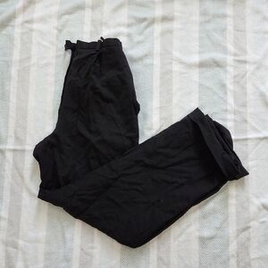 Vintage Black Wool Straight Leg Trouser Pants